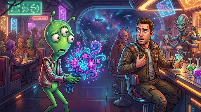 Cheesy Alien Pick Up Lines